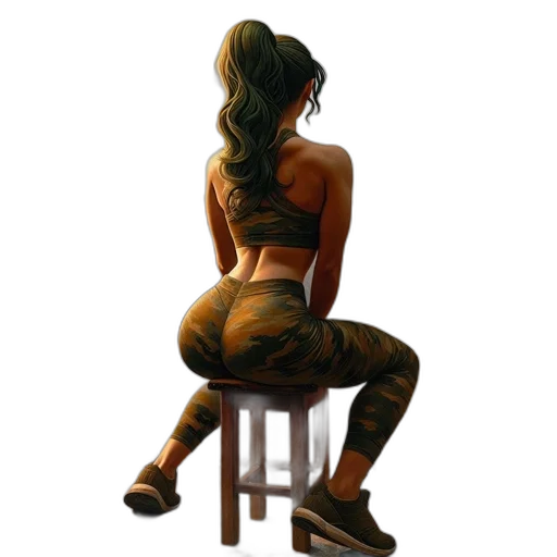 furniture, dress, jacket, oil painting transparent PNG cut-out