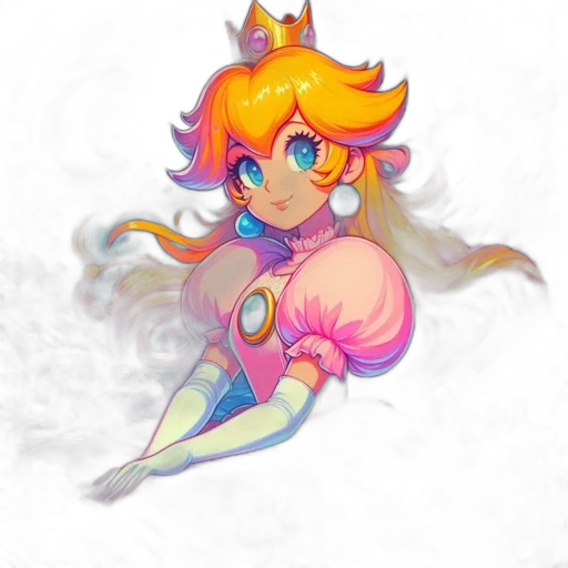crown, dress, staff, creature transparent PNG cut-out