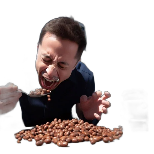 food, creature, man, eats transparent PNG cut-out