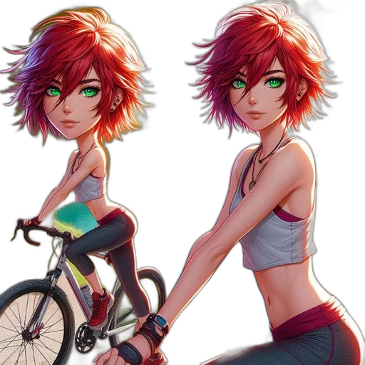 concept art, anime, fantasy art, cyberpunk transparent PNG cut-out