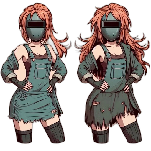 mask, dress, robot, concept art transparent PNG cut-out