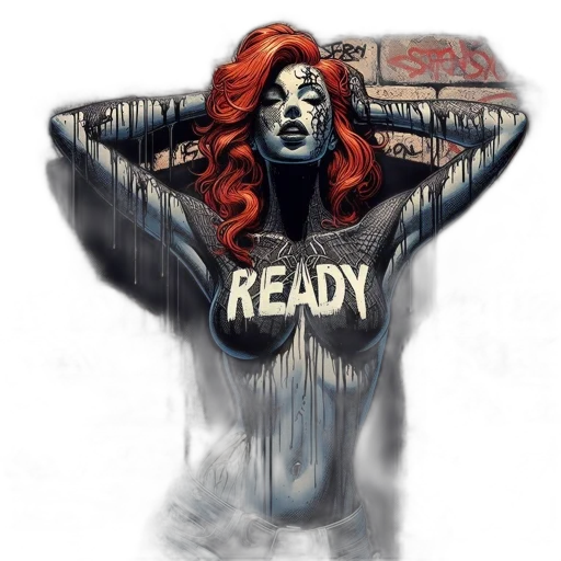 comic book art, concept art, fantasy art, watercolor transparent PNG cut-out