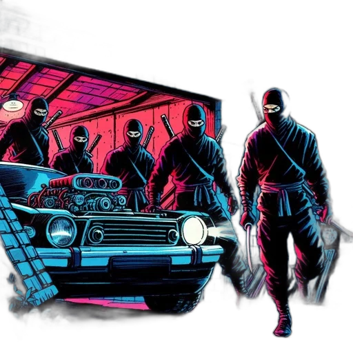 car, jacket, comic book art, concept art transparent PNG cut-out