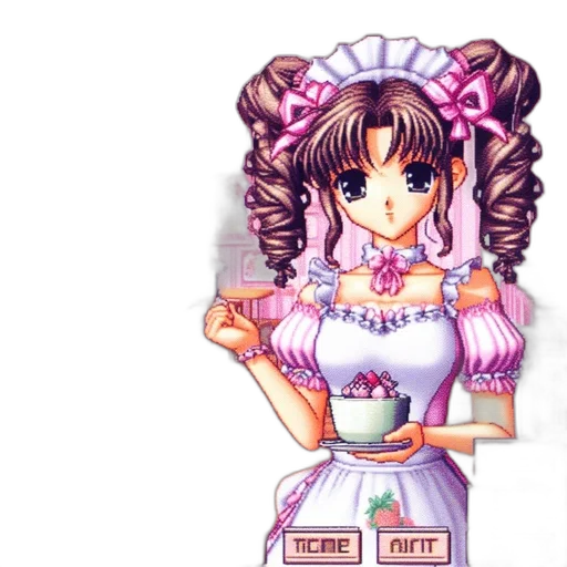 dress, jewelry, pixel art, vaporwave transparent PNG cut-out