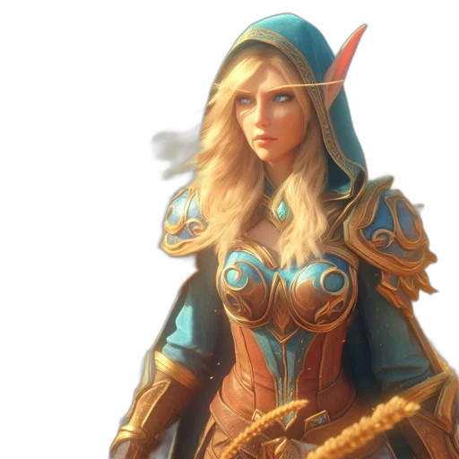 staff, fantasy art, concept art, 3d render transparent PNG cut-out