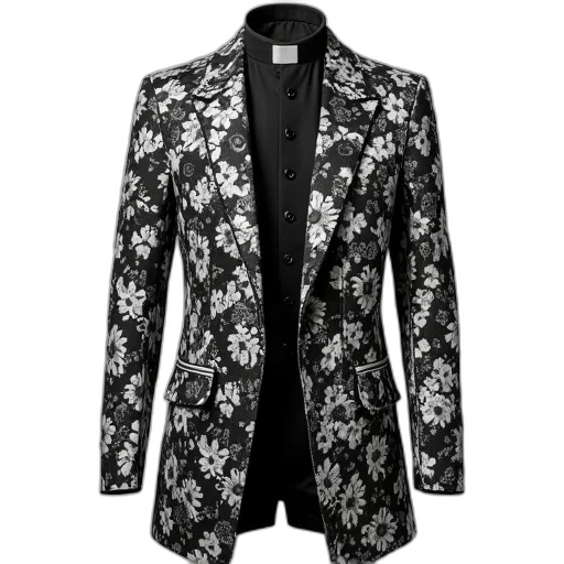 jacket, dress, monochrome, black transparent PNG cut-out