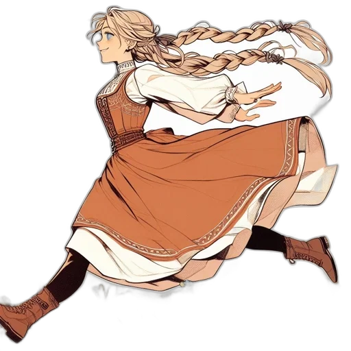 dress, staff, sword, weapon transparent PNG cut-out