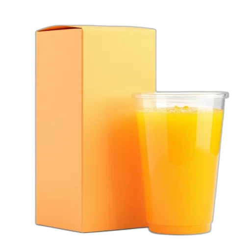 food, 3d render, orange, juice transparent PNG cut-out