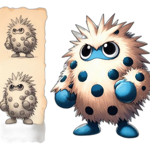 creature, animal, concept art, 3d render transparent PNG cut-out
