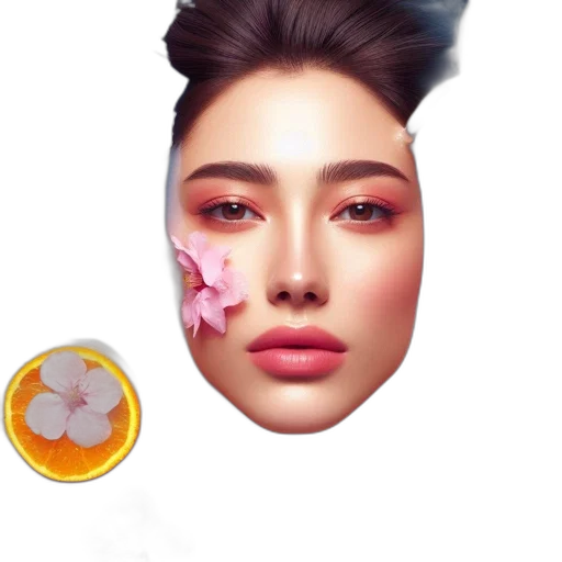 face, jewelry, mask, flower transparent PNG cut-out