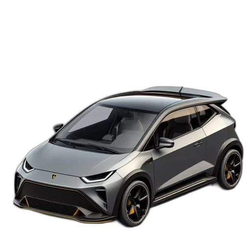 car, 3d render, image, displays transparent PNG cut-out