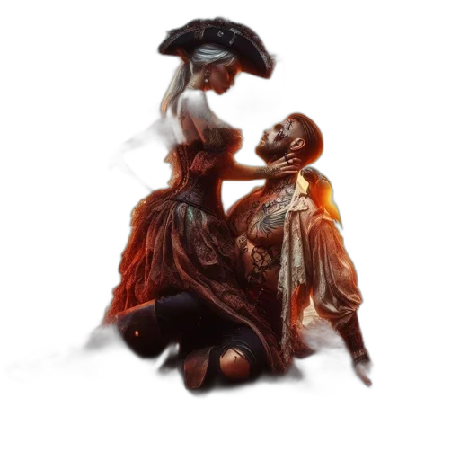 dress, mask, concept art, fantasy art transparent PNG cut-out