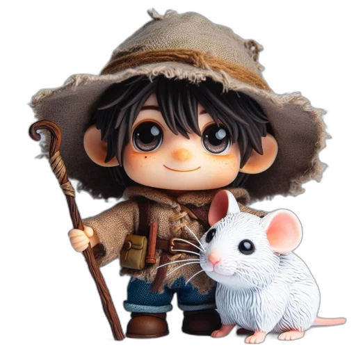 animal, hat, fantasy art, concept art transparent PNG cut-out