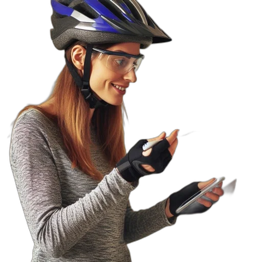 hat, staff, jacket, face transparent PNG cut-out