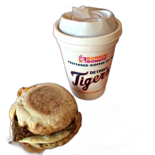 food, breakfast, sandwich, dunkin transparent PNG cut-out