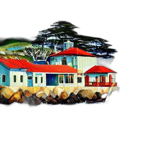 building, furniture, tree, photorealistic transparent PNG cut-out