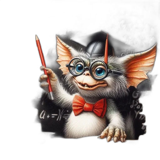 staff, animal, creature, fantasy art transparent PNG cut-out