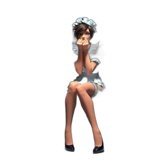 dress, staff, robot, concept art transparent PNG cut-out