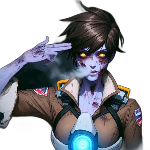staff, jacket, face, weapon transparent PNG cut-out