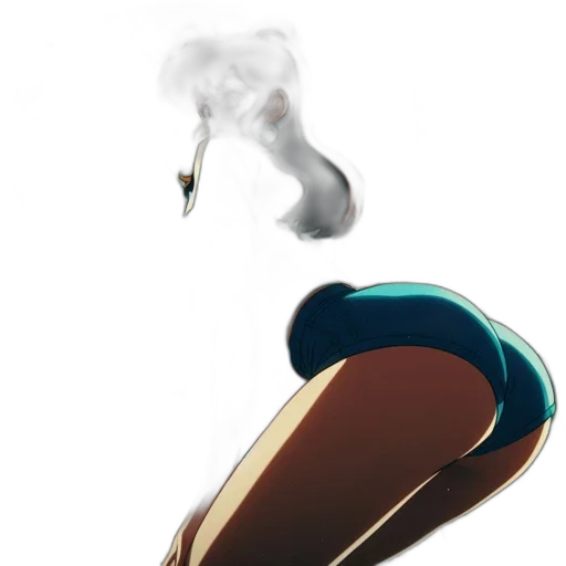 shoes, hair, mask, weapon transparent PNG cut-out