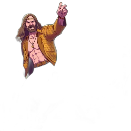 jacket, pixel art, concept art, comic book art transparent PNG cut-out