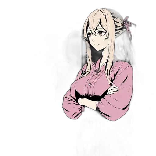 staff, jacket, dragon, flower transparent PNG cut-out