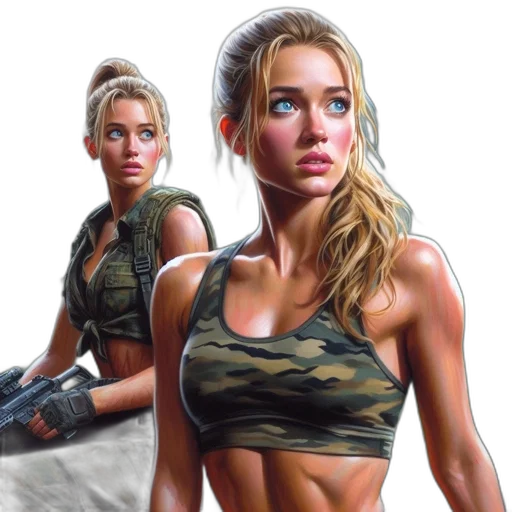 weapon, photorealistic, oil painting, comic book art transparent PNG cut-out