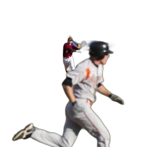 baseball, player, gray, uniform transparent PNG cut-out