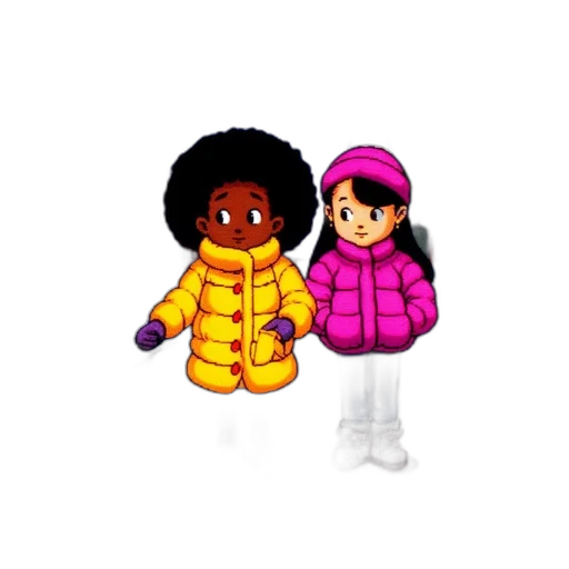 jacket, pixel art, cartoon, 3d render transparent PNG cut-out