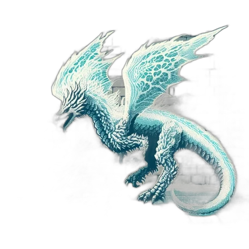 dragon, creature, staff, animal transparent PNG cut-out