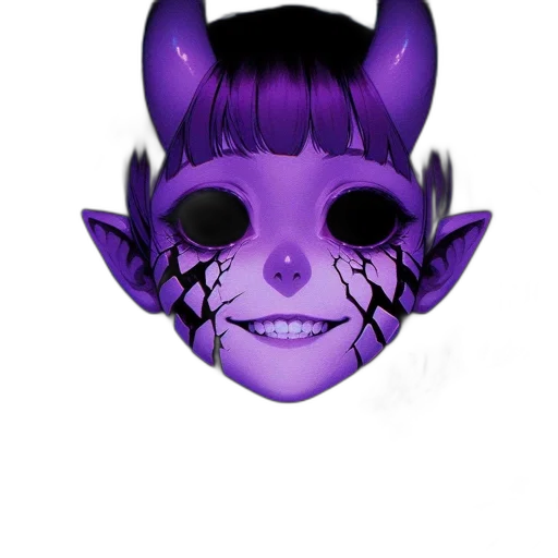 mask, face, creature, dragon transparent PNG cut-out