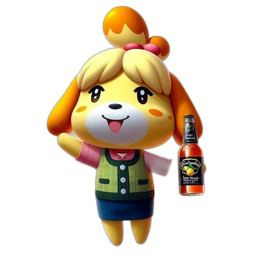 bottle, staff, animal, jacket transparent PNG cut-out