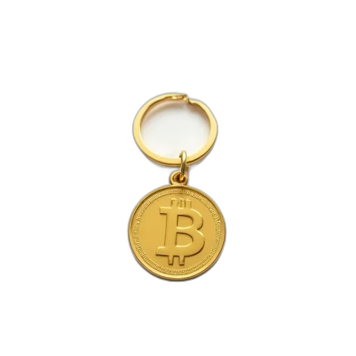 jewelry, gold, coin, keychain transparent PNG cut-out