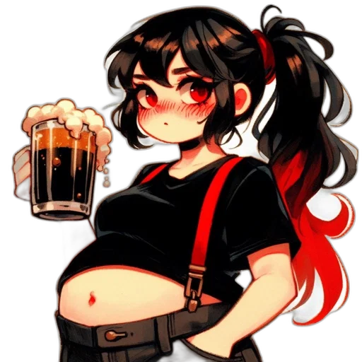 staff, food, pixel art, anime transparent PNG cut-out