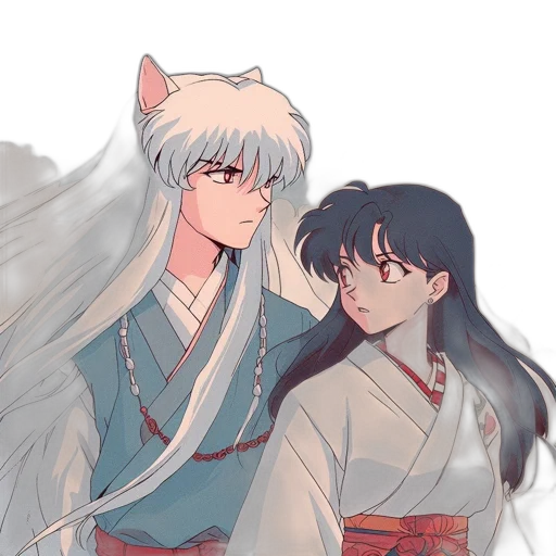 anime, fantasy art, watercolor, pixel art transparent PNG cut-out