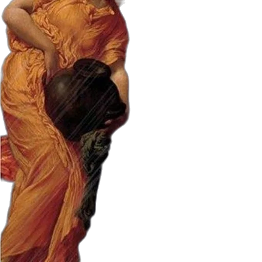 dress, umbrella, jewelry, oil painting transparent PNG cut-out