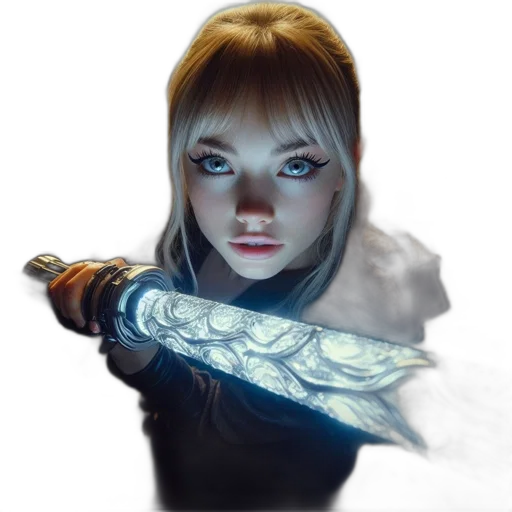 sword, face, weapon, staff transparent PNG cut-out