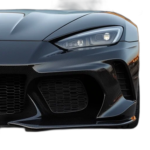 car, face, photorealistic, 3d render transparent PNG cut-out