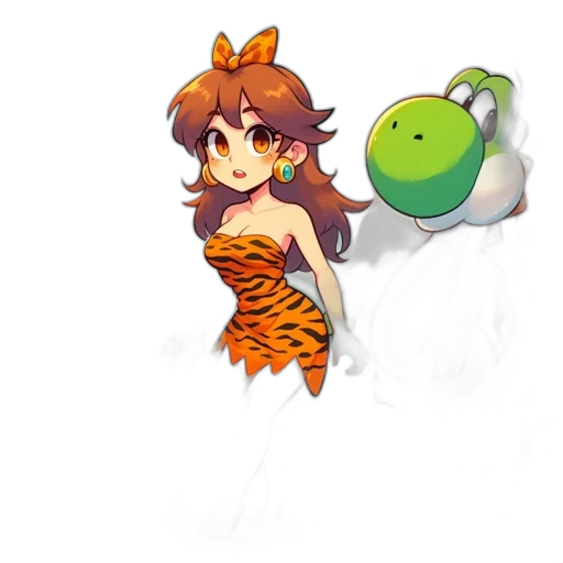 creature, dress, animal, staff transparent PNG cut-out