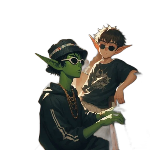 staff, dragon, hat, mask transparent PNG cut-out