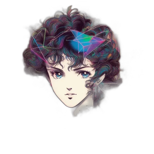 mask, hair, crown, face transparent PNG cut-out