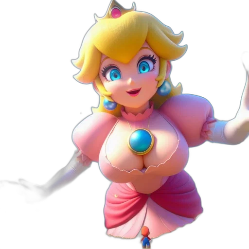 dress, crown, weapon, 3d render transparent PNG cut-out