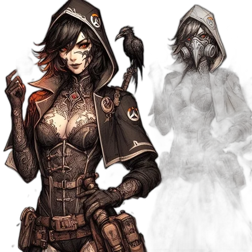 jacket, concept art, comic book art, fantasy art transparent PNG cut-out