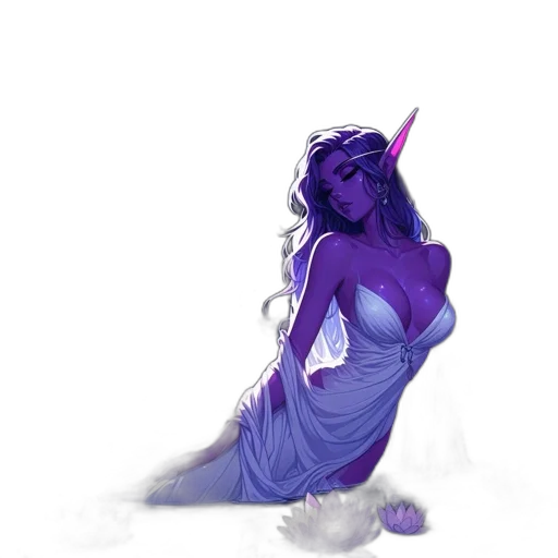 dress, staff, fantasy art, concept art transparent PNG cut-out