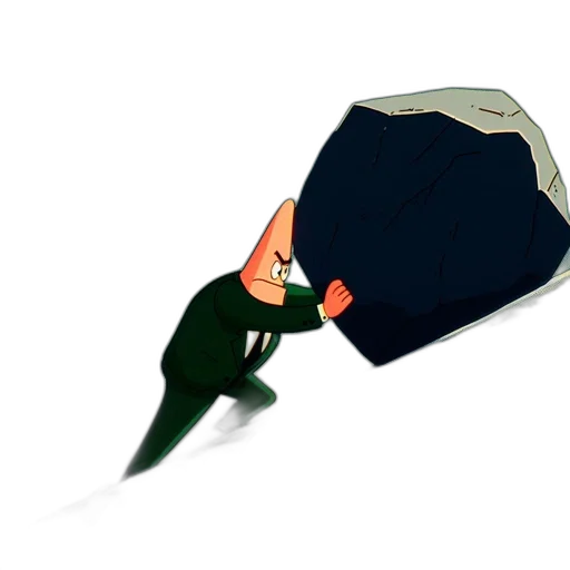 umbrella, jacket, hat, staff transparent PNG cut-out