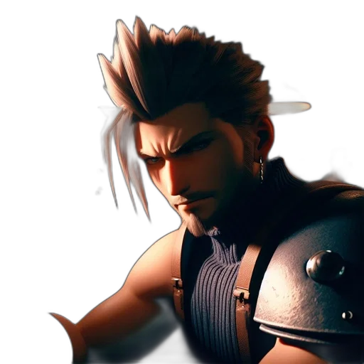 sword, weapon, face, hair transparent PNG cut-out