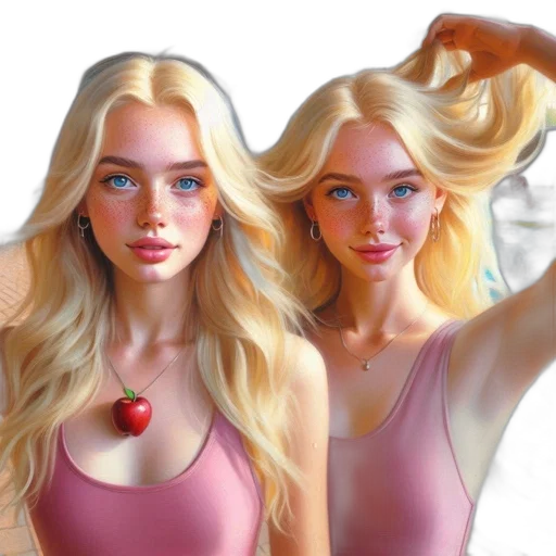 hair, jewelry, dress, photorealistic transparent PNG cut-out
