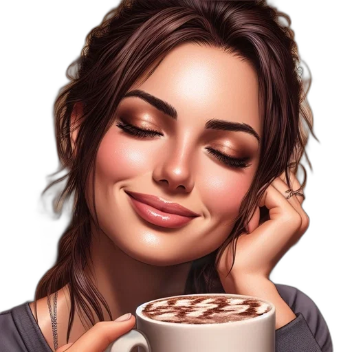 face, photorealistic, oil painting, cartoon transparent PNG cut-out