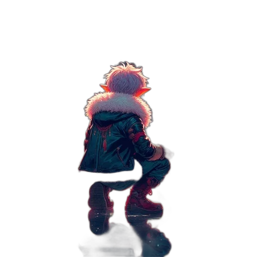 jacket, creature, robot, hat transparent PNG cut-out