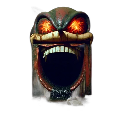 robot, face, mask, creature transparent PNG cut-out